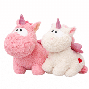 Peluche licorne toute douce bouclette