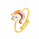 Bague licorne doré bébé réglable