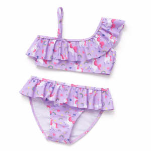 Maillot de bain 2 pièces fille licorne