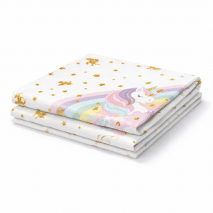 Nappe licorne anniversaire arc en ciel