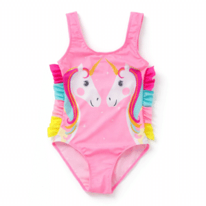 Maillot de bain licorne fille​ rose