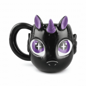 Tasse en forme de licorne​ noire