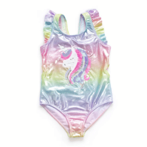 Maillot de bain licorne enfant​ pailleté