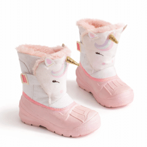 Botte de neige licorne​ fille fourrée