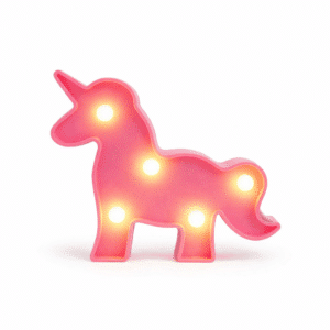 Petite veilleuse licorne​ rose