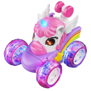 Jouet voiture télécommandée licorne rose​ fille