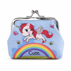 Porte-monnaie à clip licorne