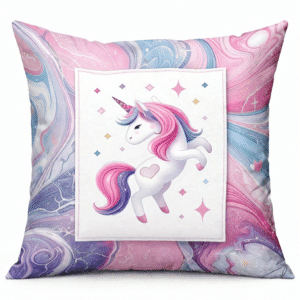 Housse de coussin licorne​ enfant