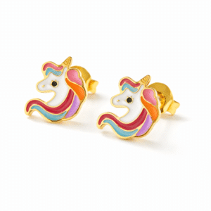 Boucle oreille tête de licorne