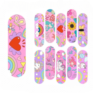 Pansement licorne enfant rose (lot de 10)