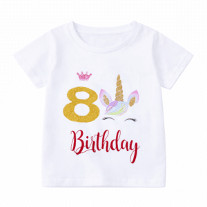 T shirt licorne chiffre fille