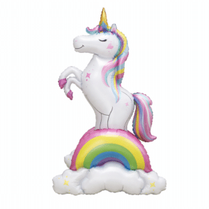 Ballon licorne arc en ciel