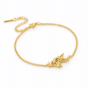 Bracelet licorne origami​ doré