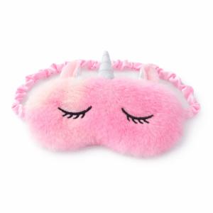 Masque de nuit licorne rose