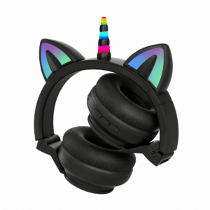 Casque sans fil licorne​ bluetooth noir