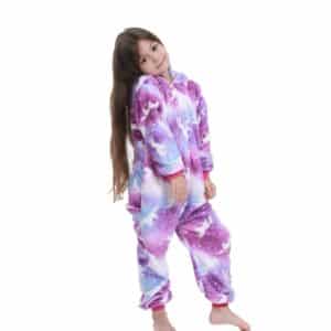 Pyjama grenouillère licorne enfant violet