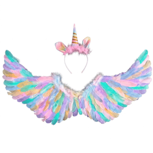 Aile de licorne multicolore enfant