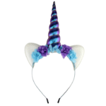 Serre tete licorne adulte​ femme bleu et violet1
