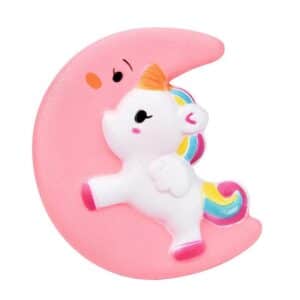 Anti stress squishy licorne​ en forme de lune