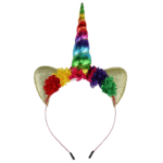 Serre tete licorne femme​ multicolore1
