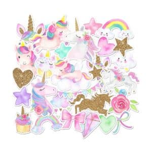 Pack autocollant licorne fille
