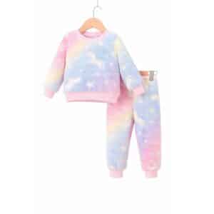 Pyjama chaud licorne enfant fluorescent