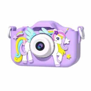 Appareil photo motif licorne violet