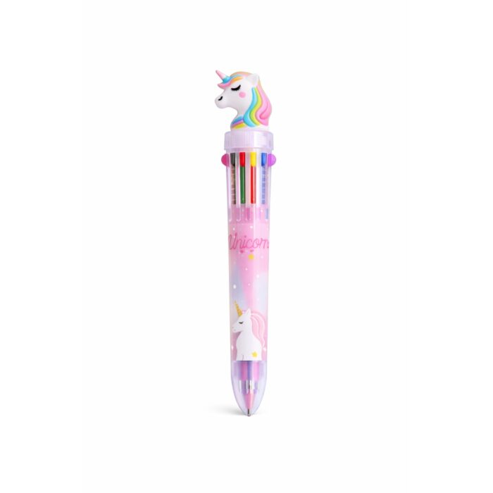 Stylo bille licorne 6 couleurs1