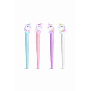 Stylo lumineux licorne​ (lot de 4)