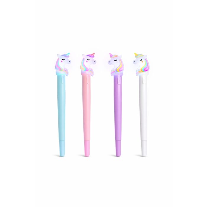 Stylo lumineux licorne​ (lot de 4)1