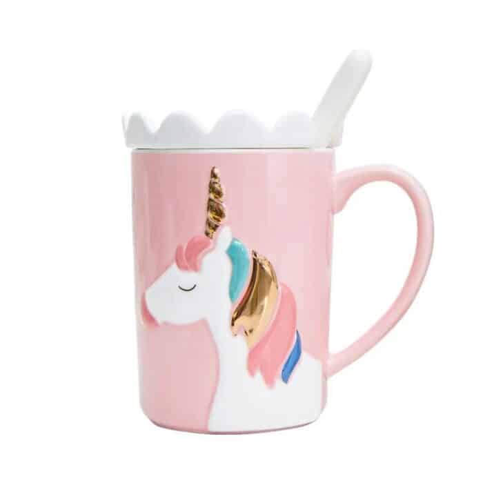 tasse licorne rose​1