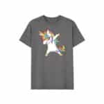 T shirt licorne dab​ gris adulte2
