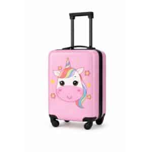 Valise licorne rose pour l'avion