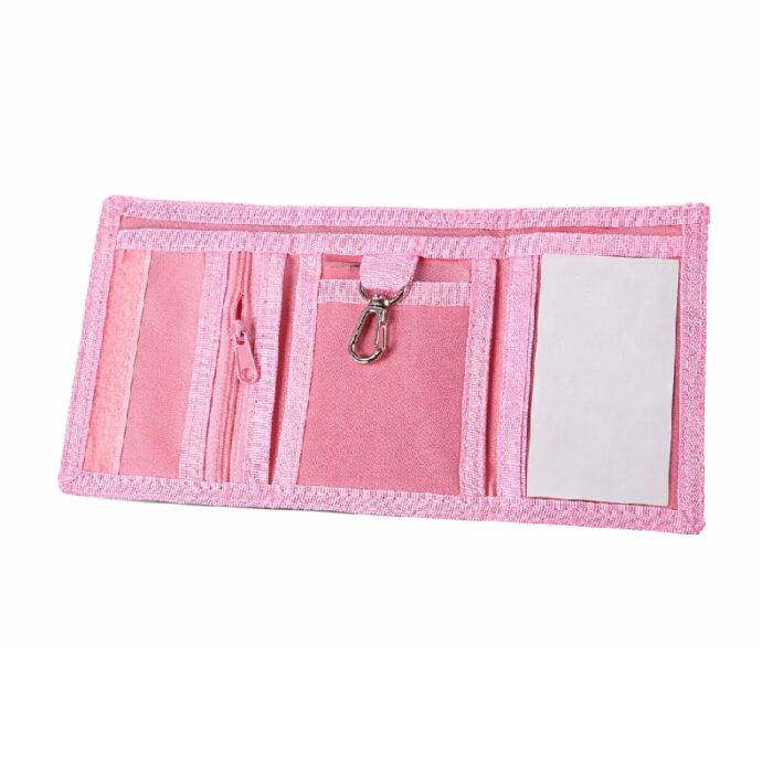 Porte monnaie licorne 3 volets rose4