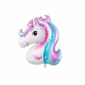 Ballon tête de licorne
