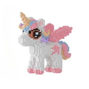 Puzzle 3d licorne​ bloc construction