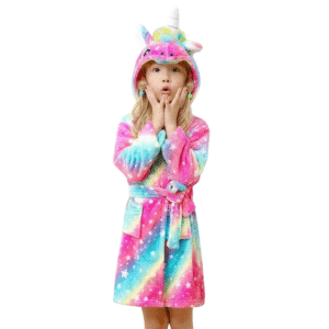 Peignoir licorne enfant multicolore