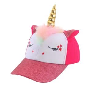 Casquette licorne avec corne en relief