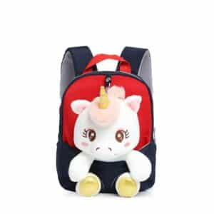 Sac à dos licorne enfant peluche en relief