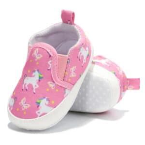 Chaussure bebe licorne​ en toile