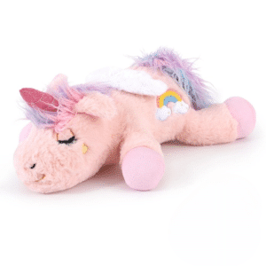 Peluche avec battement de coeur pour chien licorne