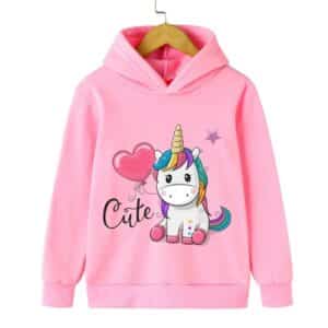 Sweat à capuche licorne​ enfant