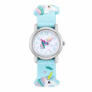 Montre licorne fillette​ bleu ciel