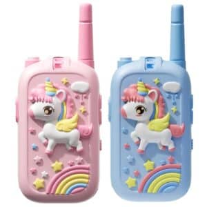 Talkie walkie licorne​ rose et bleu