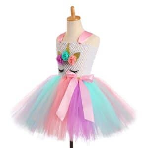 Robe de princesse licorne avec tutu