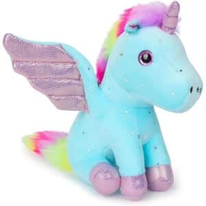 Licorne bleu peluche​ enfant