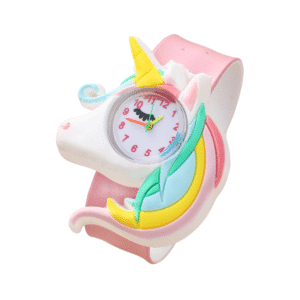 Montre slap licorne​ fille blanche