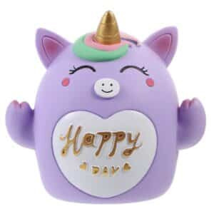 Tirelire licorne incassable​ violette