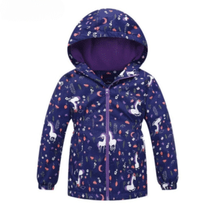 Veste coupe vent licorne​ fille