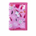 Porte monnaie licorne 3 volets rose5